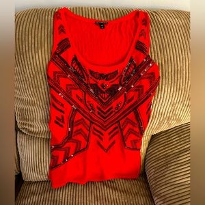 Express size large red tank like new